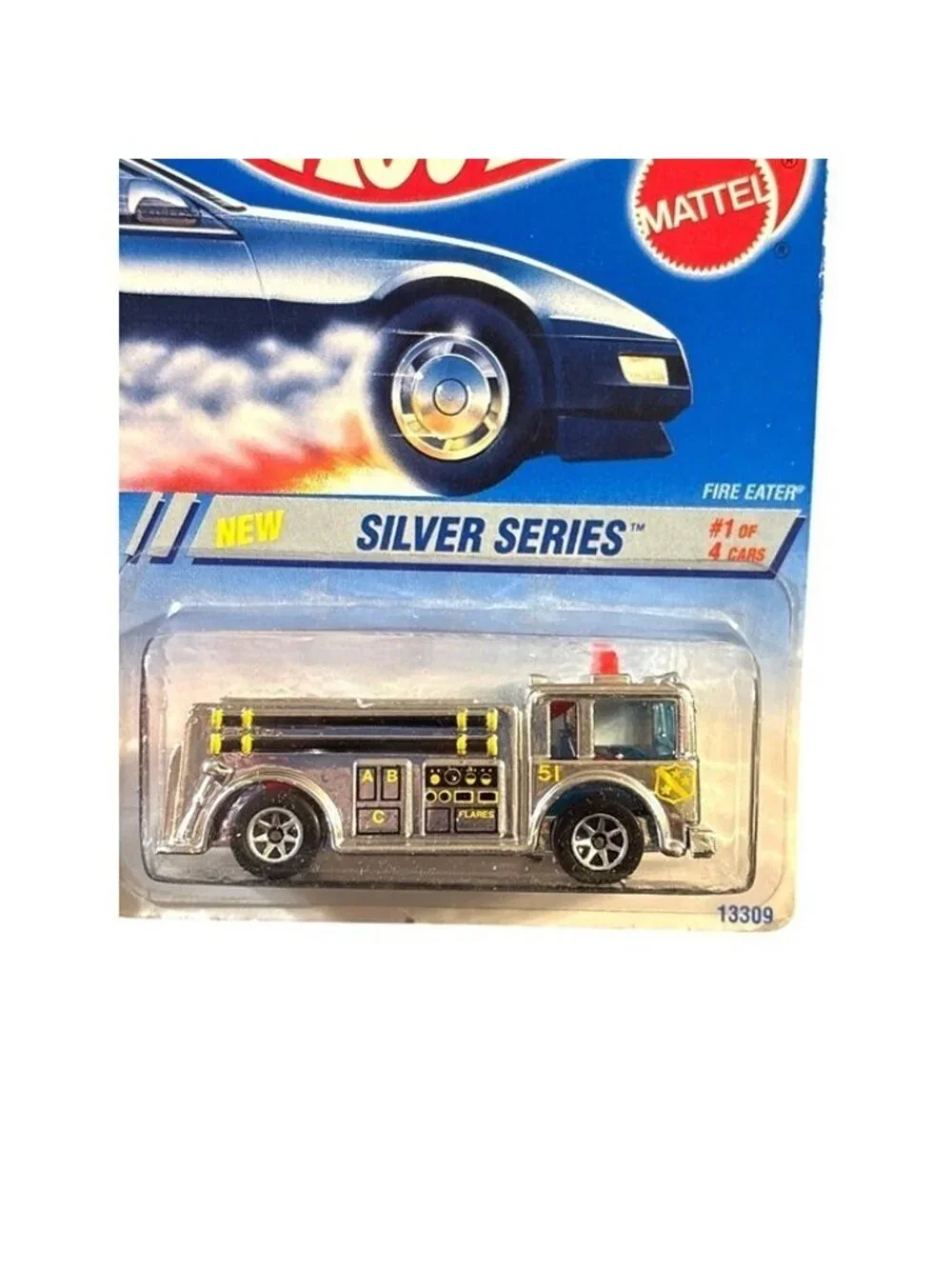 VTG Die Cast Hot Wheels Silver Series Fire Eater 1/4 13309 Collector 322 1994